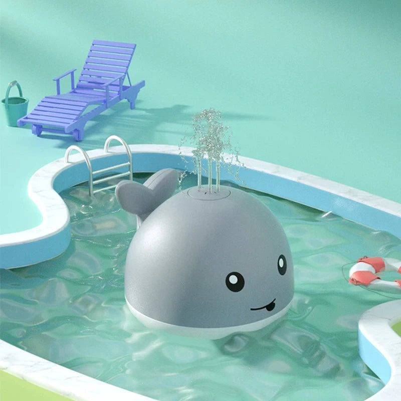 Ballena luminosa de baño mostrando su tamaño y forma